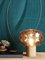 NEWROOM Papier peint Bleu Brillant Intissé - Glamour Turquoise Or Modèle Ligne Métallique