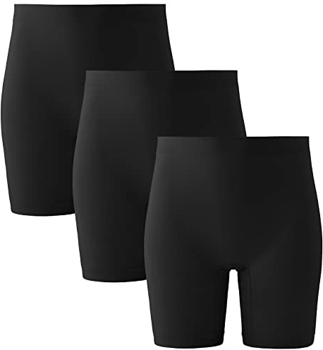 INNERSY Pantaloncini Sottogonna Donna Antisfregamento Leggings Corti Mutande Senza Cuciture Pacco da 3