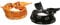 Urban Classics Unisex Bandana, Schwarz/orange, Einheitsgröße