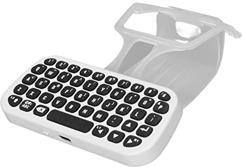Septpenta Tastiera Wireless per Controller PS5, Tastiera Bluetooth Combinata con Controller, con Clip, Cavo di Ricarica, Indicatore LED, Chatpad Bluetooth Wireless per Chat Live di Gioco