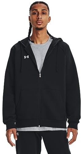 Under Armour Herren UA Rival Fleece FZ Hoodie, Fleece Zip Up Hoodie, weich gebürsteter Herren Pullover mit durchgehendem Reißverschluss