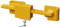 Container Diebstahlsicherung: Signalgelbes Baucontainer-Schloss, einstellbar von 23-42 cm, für LKW, Frachtcontainer und Überseecontainer Containerschloss inkl. 2 Schlüssel für Diebstahlschutz.