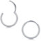 Longita 2 Stück Nasenpiercing Ring, 316L Chirurgenstahl Nasenring, 16G Septum Clicker Ring, Helix Conch Knorpel Tragus Piercing Ohr Innendurchmesser 11MM Silber