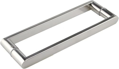 Manija De Puerta De Vidrio For Cuarto De Ducha, Manija/baño De Puerta Corrediza De Vidrio De Acero Inoxidable 304, For Puertas De Ducha Sin Marco, con Junta (Distancia del agujero del tornillo: 185mm)