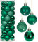 4CM Weihnachtsdeko Weihnachtskugeln, 40 Stücke Bruchsiche Christbaumkugeln Ornamente Weihnachtsbaumschmuck für Weihnachtsbaum Christbaumkugeln Weihnachtsdekoration Kugeln
