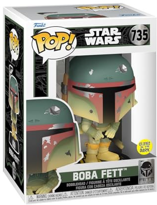 Funko Pop! Star Wars: FL - Boba Fett - Leuchtet Im Dunkeln - Vinyl-Sammelfigur - Geschenkidee - Offizielle Handelswaren - Spielzeug Für Kinder und Erwachsene - Movies Fans