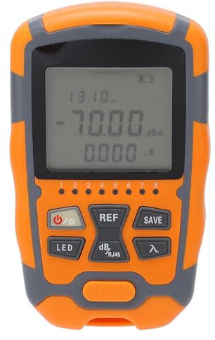 Optical Multimeter, Portable Fibre Optic Multimeter, Fiber Optic Cable Tester, Optical Fibre Power Meter with LED Light