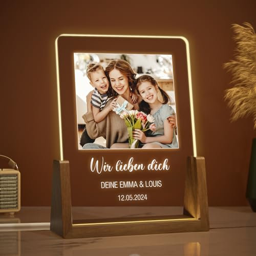 Giftove Personalisierte Valentinstagsgeschenk für Beste Freundin Frauen Sie, Schwester Valentinstagsgeschenke, Personalisiert Bilderrahmen LED, Fotogeschenke zum Valentinstag, Jahrestag, Geburtstag