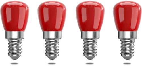 ZFQ 3W E14 Rote LED-Glühbirne, Dekorative Birne für AC220-240v, 25W Ersatz, für Halloween, Weihnachten, Festival, Bar - Farbige Dekorative Lichter