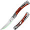 FULLHI 4.3/3.9‚‘ Jagdmesser, Harz/Rosewood Griff, Taschenmesser Obstmesser Schnitzmesser, Outdoor, Camping, BBQ (Rotes Holz, 4.3)