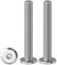 Drenky Tête Hexagonale Meubles Boulons Lot De 20 Vis à Tête Cylindrique Hexagonale à Bride M5 X 50 mm Boulons à Tête Plate Hexagonale en Acier Inoxydable A2 V2A Vis à Métaux, Filetage Complet