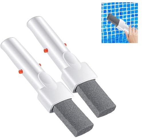 Juego de limpieza de piscina, accesorios de piscina, kit de mantenimiento de piscina con piedra pómez y juego de cepillos de piscina para eliminar manchas de óxido en yeso de hormigón, piscinas spas y
