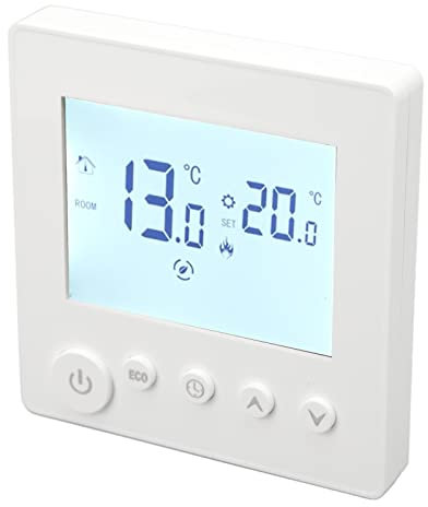 Programmierbarer Thermostat, 90 V-240 V LCD-Display, Fußbodenheizung, Thermostatregler, Digitaler Thermostat, Intelligenter Thermostat für den Haushalt