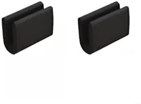 Per Technics SL-1200 SL-1210 Copertura antipolvere per giradischi in plastica, 100 pezzi, nero a forma di U, ammortizzatori angolari per riduzione del rumore, parti di ricambio per apparecchiature DJ