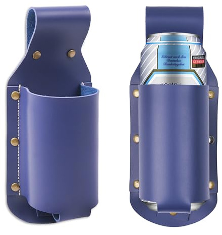 Czzmy Leder Flaschenhalter Gürtel Bierflaschenhalter Bierholster,Bier Geschenke für Männer Vatertag Weihnachten Biertrinker/Liebhaber Bierzubehör für die Reise
