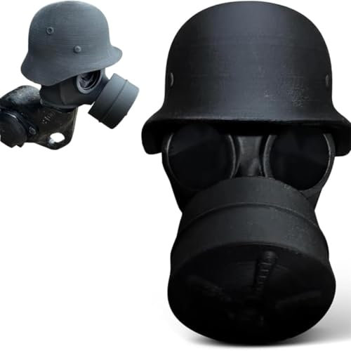 Abdeckkappe für Anhängerkupplung, lustige Gasmaske, Helm, Anhängerkupplung, Anhänger, Nabenlager, Staubkappen, Schutzkappe für Anhängerkupplung, Universal-Steckerkappen für Deichselanhänger (Schwarz)