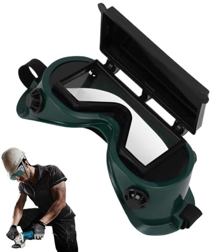 Lunettes de soudure, lunettes de soudure, lunettes de ponçage, protection des yeux confortable, arc de coupe plasma et verres anti-poussière pour souder des soudeurs sur