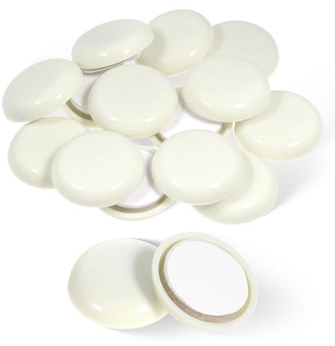 LIQWEI 40 Stück Möbelgleiter, 25mm Runde Selbstklebende Möbelschieber, Möbel Bewegen Pads für Glatte Böden und Teppiche Schwere Möbel