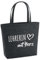 Huuraa Filz Shopper Lehrerin mit Herz Geschenk 22 Liter Charcoal Melange Filztasche Lehrerin Geschenkidee