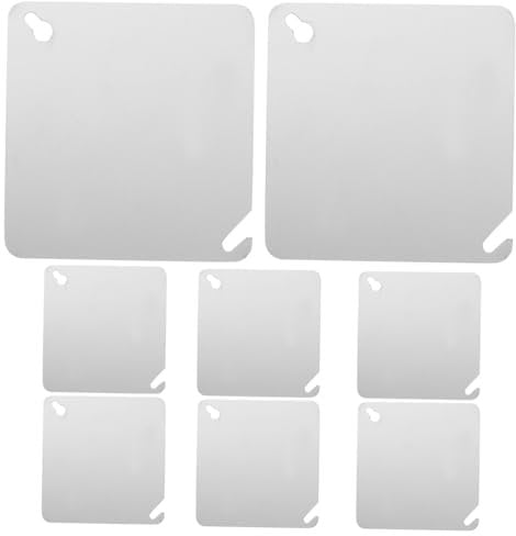 DOITOOL 8stücke Quadratische Metall-abdeckplatten Für Steckdosen Blank Passend Für Elektrodosen Und Anschlusskästen Schnell Zu Installieren Für Privaten Und Gewerblichen Gebrauch