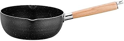 VICASKY Medical Stone Pot Non Stick Cooking Pan for Poached Egg Frying Pan Wooden Handle Easy to Clean and Store
