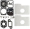 Kit de reparación de carburador for motosierra Stihl MS180 018 MS170 017 MS 180 170, herramienta de repuesto, filtro de aire, junta de carburador