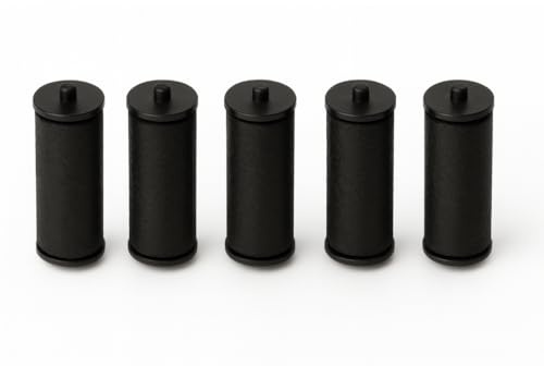 Pokornys 5 Farbrollen für Motex MX-5500 Preisauszeichner – Ersatzrollen für Motex Handauszeichner – schwarz – inkl. Anleitung von Pokornys – langlebige Druckqualität