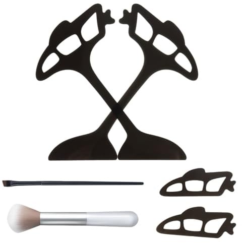 Augen Make Up Hilfe Mit Mehreren Formen Für Verschiedene Arten Von Liner Schablonen Werkzeug Für Schnelles Und Präzises Auftragen. Schnelle Make Up Vorlage