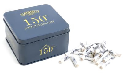 Filtri Savinelli carbone attivo per pipa - 100 pezzi (6 mm) - 150 Anni Limited Edition