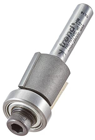 Trend Professioneller Kugellager-Fräser, 1/4-Zoll-Schaft, 15,9 mm Schnittdurchmesser, 13 mm Schnittlänge, Wolframkarbidspitze, T46/1 x 1/4TC