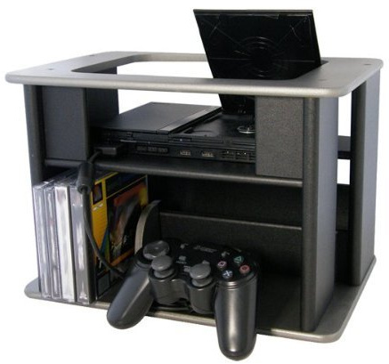 Bigben - Manettes - universel Console Rack pour PS2 Slim/PSone/N64/DC meuble bois