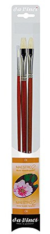 da Vinci Maestro 5228 Lot de 3 pinceaux en Poils d'artiste