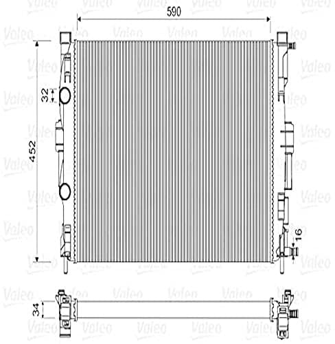 Valeo 732946 Radiador, refrigeración del motor