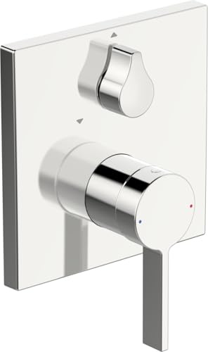 Hansa – Mitigeur Baignoire, Classeur à Levier Unité Fonctionnelle Simple Loft de Bain 8760 Chrome, 87603003
