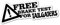FREE BRAKE TEST FOR TAILGATERS Sticker Decal Funny Vinyl Car Bumper