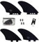 Ho Stevie! Surfboard Twin Fins (2 Fins) – Kielflossen für Fisch-Surfbretter [Twin Tab oder Single Tab Größen] (Schwarz, Twin Tab)
