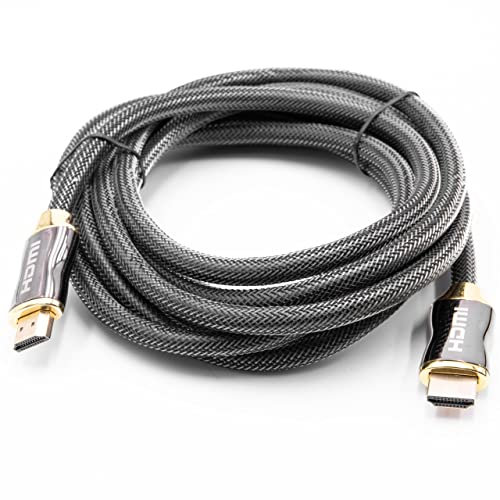 vhbw HDMI Kabel Premium V2.0 Ultra HD TV geflochten 3m kompatibel mit Tablet, Fernseher, TV, Playstation, Computer, Monitor, DVD Player, usw.