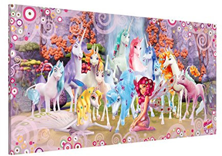 Bilderwelten Magnettafel Mia and Me Mia und Onchao Einhörner von Centopia Quer, 37cmx78cm
