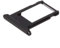 jbTec SIM-Tray Karten-Halter kompatibel mit Apple iPhone 8 - Single Slot Schlitten Rahmen Simkarte Holder, Farbe:Schwarz