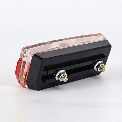 YMYGCC Bike Light Red Bicycle Rear Light Use 2pcs AAA Batteries Bike Rear Rack Carrier Light Lamp With Bike Reflector Cycling Bike Lights (Color : Screws mount on rack)