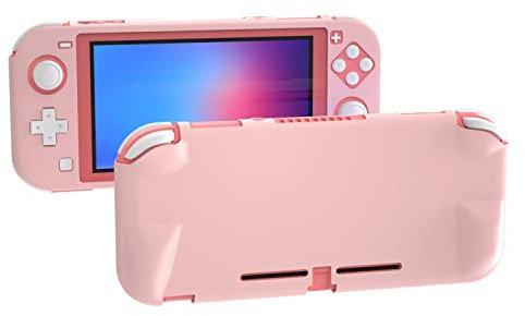 ECHZOVE Comfort Grip Case für Nintendo Switch Lite, Schutzhülle für Nintendo Switch Lite, Pink