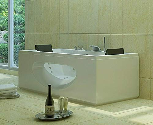 Luxus LED Whirlpool Badewanne SET 180x90cm +Heizung+Hydrojet+Ozon +Radio 2021