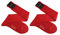(2 PAIA) Calze uomo lunghe a coste in pregiatissimo cotone 100% filo scozia MODA (ROSSO, 42-44, numeric_42)