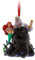 Disney Store - Adorno colgante oficial de Ariel y Úrsula cantando, la sirenita, 11 cm, bonito personaje para decoración de árbol de Navidad con diseño esculpido y dije plateado 2020