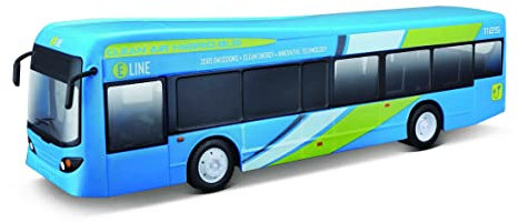 Maisto Tech R/C City Bus: Ferngesteuerter Bus mit Licht und automatischen Türen, mit Mini-Pro Controller, ab 5 Jahren, 33 cm, Batterien Nicht enthalten, blau (582734)