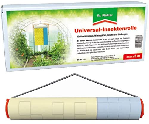 Dr. Stähler Universal-Insektenrolle Gewächshausschutz Klebefalle 30cm x 5m