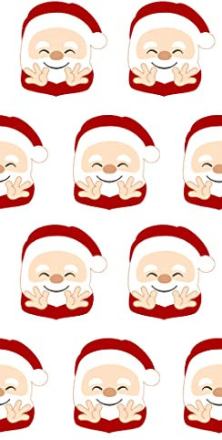 10 Taschentücher Santa Weihnachtsmann Nikolaus Kinder