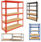 Heavy Duty Shelving Unit 5-Tier Storage Shelf with Adjustable Height, Corner Unit Storage Kitchen Tool Rack with Screw Free Installation,Garage Shelving Units with 1500H 700W 300D, (175KG Per Shelf)