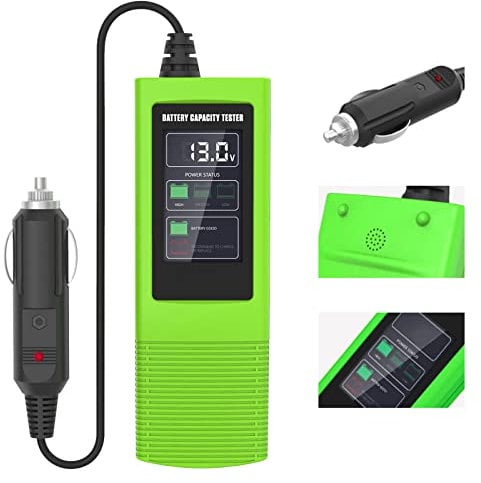Tester Digitale della Capacità della Batteria Dell'auto - BELEY Monitor della Batteria Dell'accendisigari DC 12V/24V con Display LCD e Cicalino per Controllo dell'avviamento della batteria dell'auto