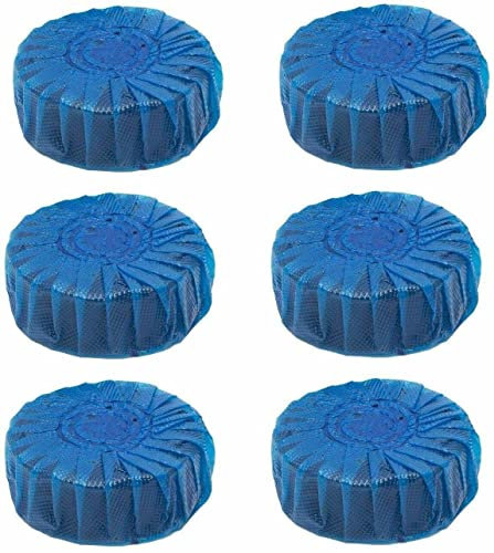 Buystarget 6x Toilet Cleaning Cistern Blocks Blue Cleaner Freshener Loo Tablets Rim Flush
